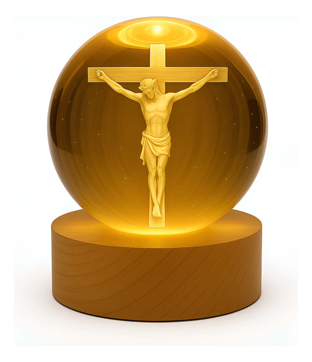 Chamas da Devoção - Luminaria Esfera de Cristal Sagrada 3D - Image 2